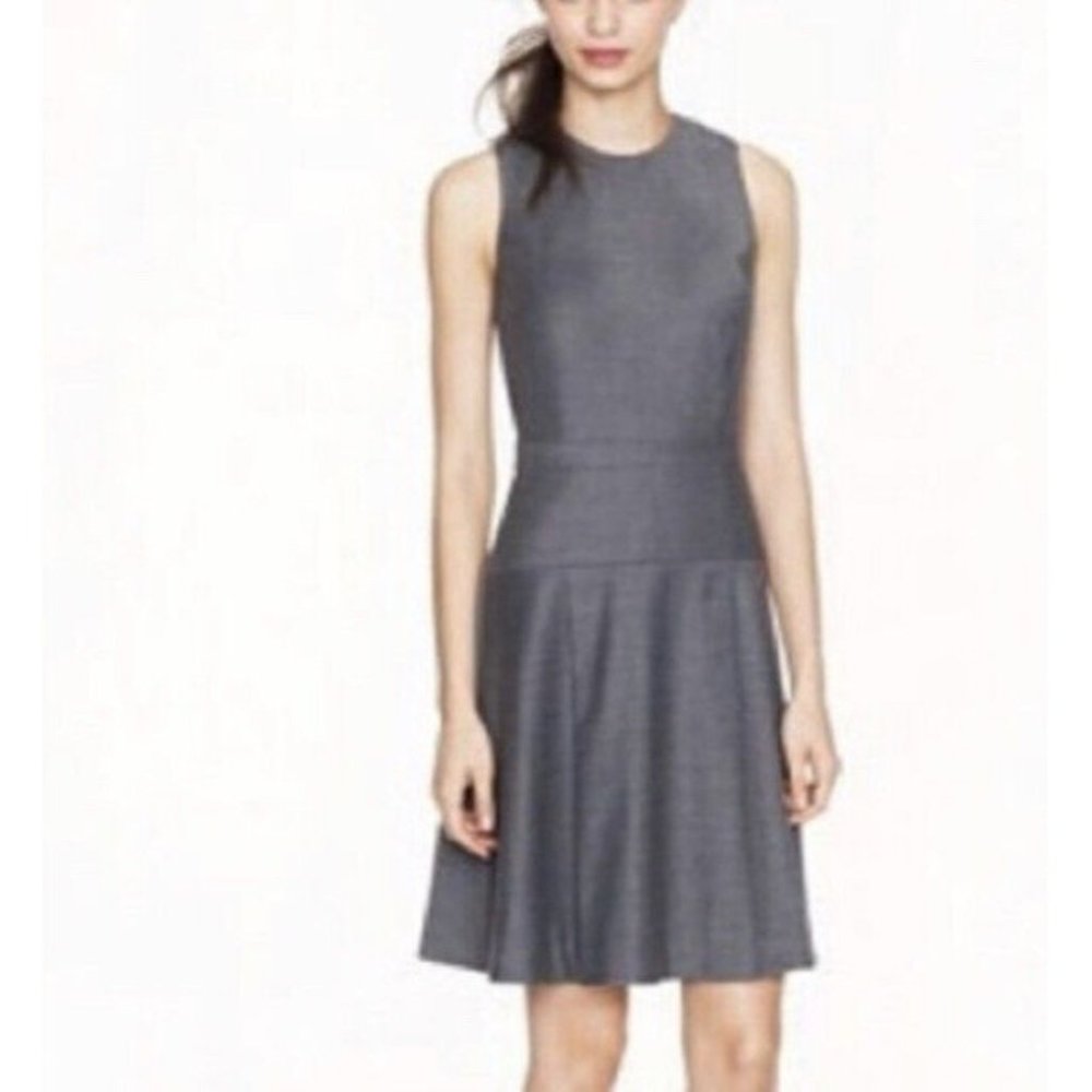 J. Crew 06465 Wool Pleated A Line Dress